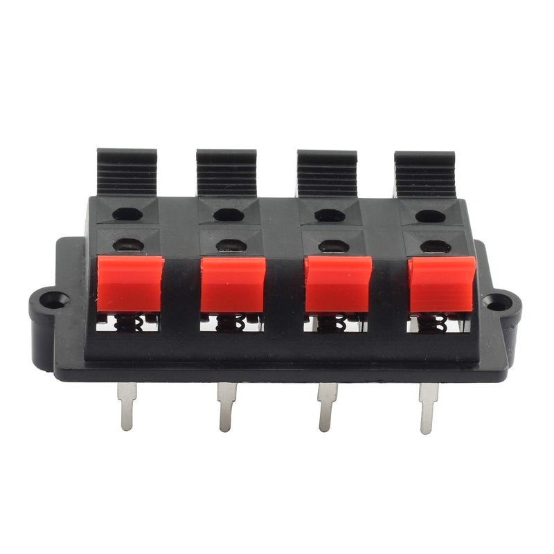 Tegg 5 PCS 8 Position 2 Row Push Release Connector Plate Stereo Speaker Terminal Strip Block - Image 5